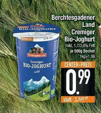 E-Center Berchtesgadener Land Cremiger Bio-joghurt Angebot