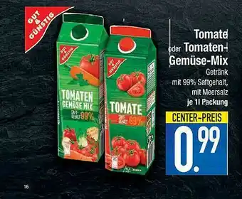 E-Center Tomate Oder Tomaten-gemüse-mix Angebot