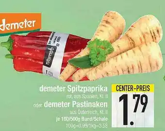 E-Center Demeter Spitzpaprika Oder Demeter Pastinaken Angebot