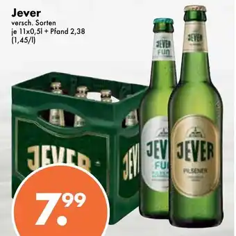 Trink und Spare Jever 11x0,5L Angebot