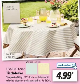 Lidl LIVARNO home Tischdecke Angebot