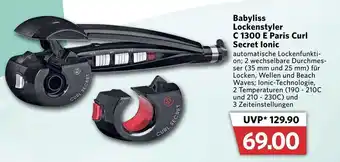 Combi Babyliss Lockenstyler C 1300 E Paris Curl Secret Ionic Angebot