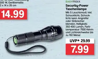 Famila Nord West Easymaxx Security Power Taschenlampe Angebot