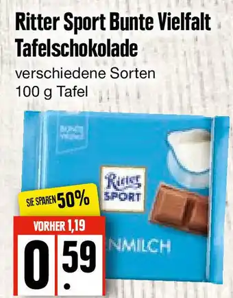 Edeka Frischemarkt Ritter Sport Bunte Vielfalt Tafelschokolade 100g Angebot