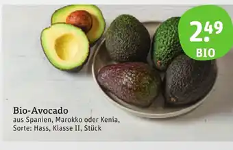 tegut Bio-Avocado aus Spanien, Marokko oder Kenia, Sorte: Hass, Klasse II, Stück Angebot