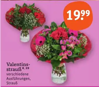 tegut Valentinsstrauß verschiedene Ausführungen, Strauß Angebot