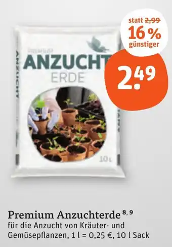 tegut Premium Anzuchterde für die Anzucht von Kräuter- und Gemüsepflanzen, 10 | Sack Angebot