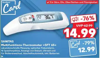 Kaufland SANITAS Multifunktions-Thermometer SFT 65 Angebot