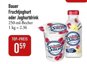 Galeria Markthalle Bauer Der Große Fruchtjoghurt oder Joghurtdrink 250-ml-Becher Angebot