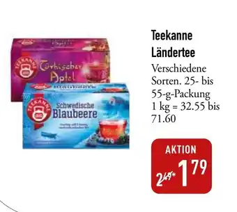 Galeria Markthalle Teekanne Ländertee Verschiedene Sorten. 25- 55-g-Packung Angebot