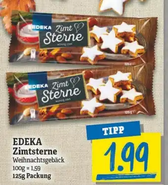 NP Discount Edeka Zimtsterne 125g Angebot