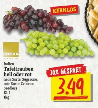 NP Discount Italien Tafeltrauben hell oder rot 1kg Angebot