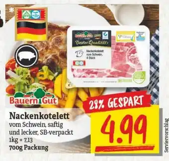 NP Discount Bauern Gut Nackenkotelett 700g Angebot