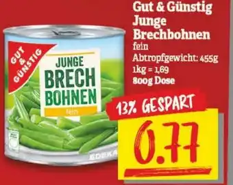 NP Discount Gut & Günstig Junge Brechbohnen 800g Angebot