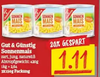 NP Discount Gut & Günstig Sonnenmais 3x150g Angebot