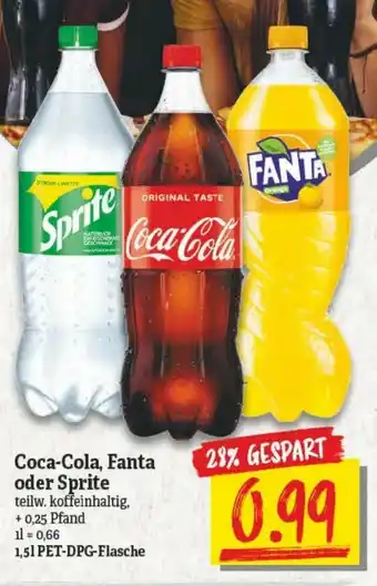 NP Discount Coca Cola , Fanta, oder Sprite  1,5L Angebot