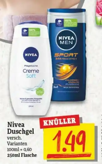 NP Discount Nivea Duschgel 250ml Angebot