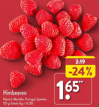 Aldi Nord Himbeeren 125 g Schale Angebot