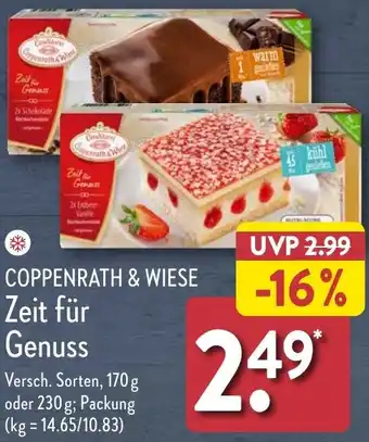 Aldi Nord COPPENRATH & WIESE Zeit für Genuss 170 g oder 230 g Angebot