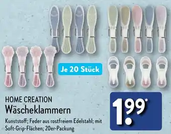 Aldi Nord HOME CREATION Wäscheklammern Angebot