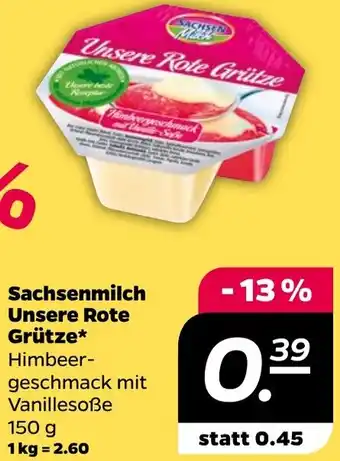 NETTO Sachsenmilch Unsere Rote Grütze 150 g Angebot