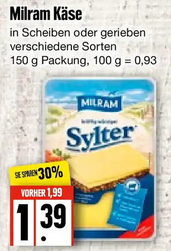 Edeka Frischemarkt Milram Käse 150g Angebot