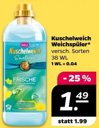 NETTO Kuschelweich Weichspüler 38 WL Angebot