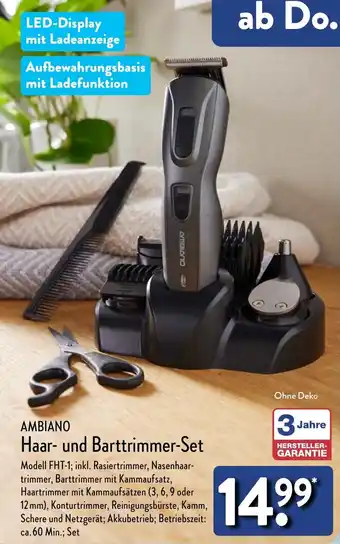 Aldi Nord AMBIANO Haar und Barttrimmer-Set Angebot