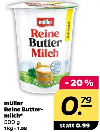 NETTO müller Reine Buttermilch 500 g Angebot