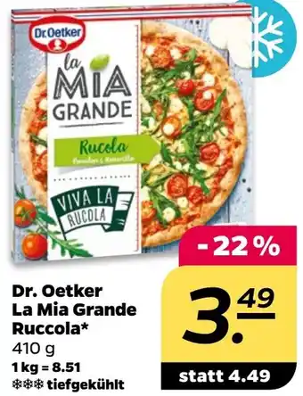 NETTO Dr. Oetker La Mia Grande Ruccola 410 g Angebot