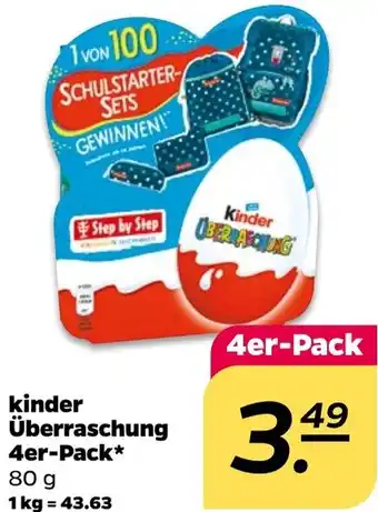 NETTO kinder Überraschung 4er-Pack 80 g Angebot