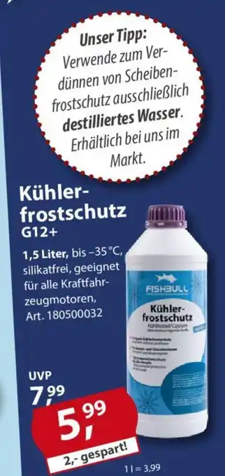 Sonderpreis Baumarkt FISHBULL Kühler-frostschutz G12+ 1.5L Angebot