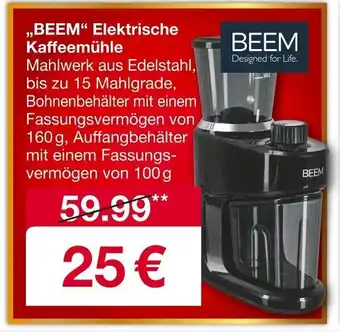 Woolworth BEEM Elektrische Kaffeemühle Angebot