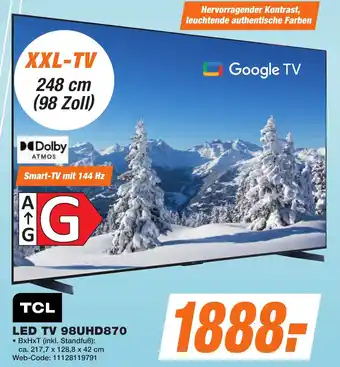 K+B Expert TCL LED TV 98UHD870 Angebot