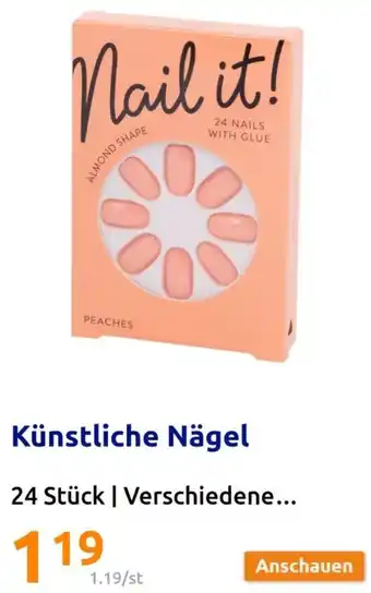 Action Künstliche Nägel 24 Stück Angebot