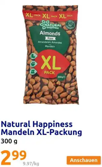 Action Natural Happiness Mandeln XL-Packung 300 g Angebot