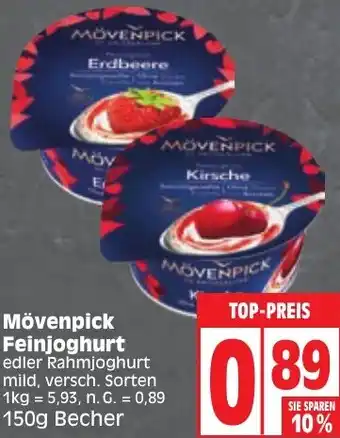 Edeka Mövenpick Feinjoghurt 150 g Becher Angebot