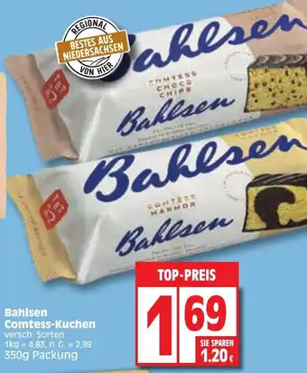 Edeka Bahlsen Comtess-Kuchen 350g Packung Angebot