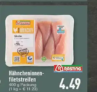 E-Center Rasting Hahncheninnen Filetstreifen Angebot