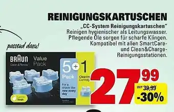 E-Center Reinigungskartuschen Angebot