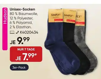 Galeria SIMPLY Unisex-Socken 3er-Pack Angebot