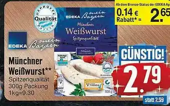 Edeka Müncher Weißwurst Angebot