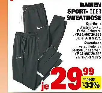 Edeka Damen Sport- Oder Sweathose Angebot