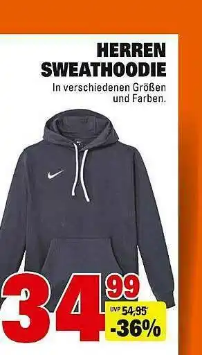 Edeka Herren Sweathoodie Angebot