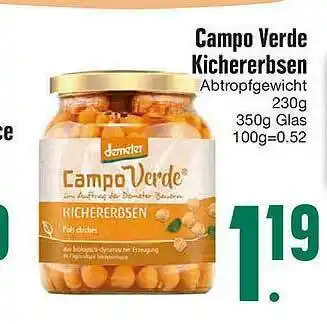 Edeka Campo Verde Kichererbsen Angebot