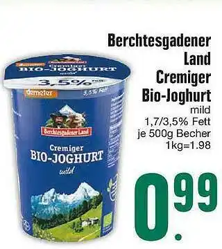 Edeka Berchtesgadener Land Cremiger Bio-joghurt Angebot