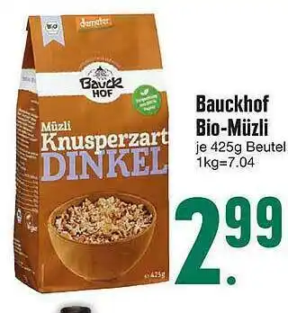 Edeka Bauckhof Bio-müzli Angebot