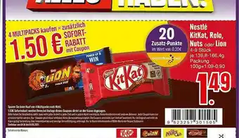 Edeka Nestlé Kitkat, Rolo, Nut Oder Lion Angebot