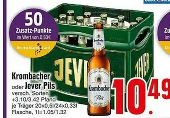 Edeka Krombacher Oder Jever Pils Angebot