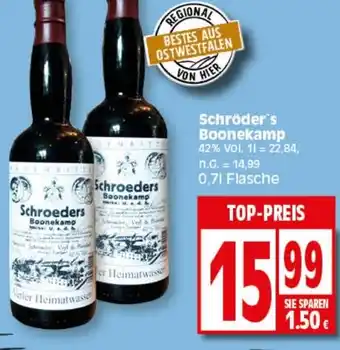 Elli Markt Schröder's Boonekamp 0,7 L Flasche Angebot